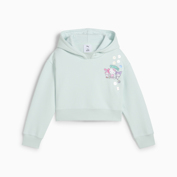 PUMA x HELLO KITTY AND FRIENDS Relaxed Graphic Fleece Hoodie Kids, Peaceful Blue, large-ZAF