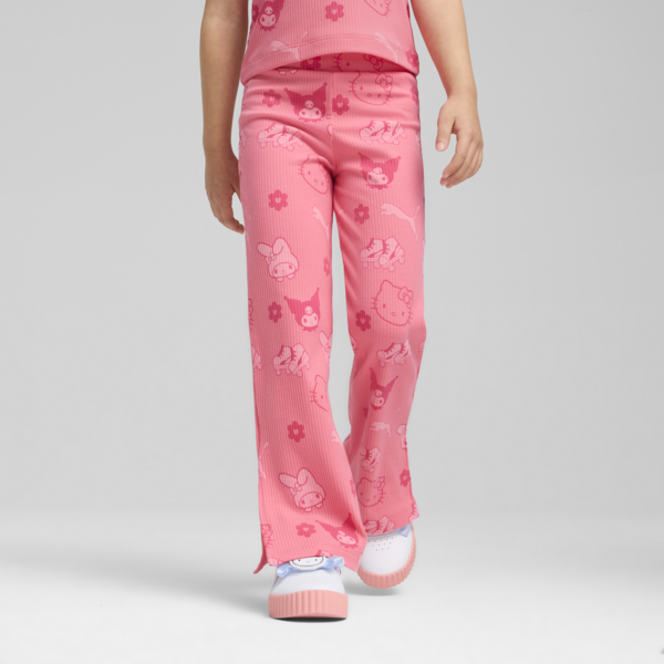 PUMA x HELLO KITTY AND FRIENDS Ribbed Flared Leggings Kids, Magic Rose, large-MEX