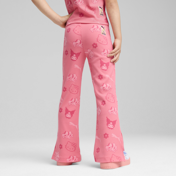 PUMA x HELLO KITTY AND FRIENDS Ribbed Flared Leggings Kids, Magic Rose, large-MEX