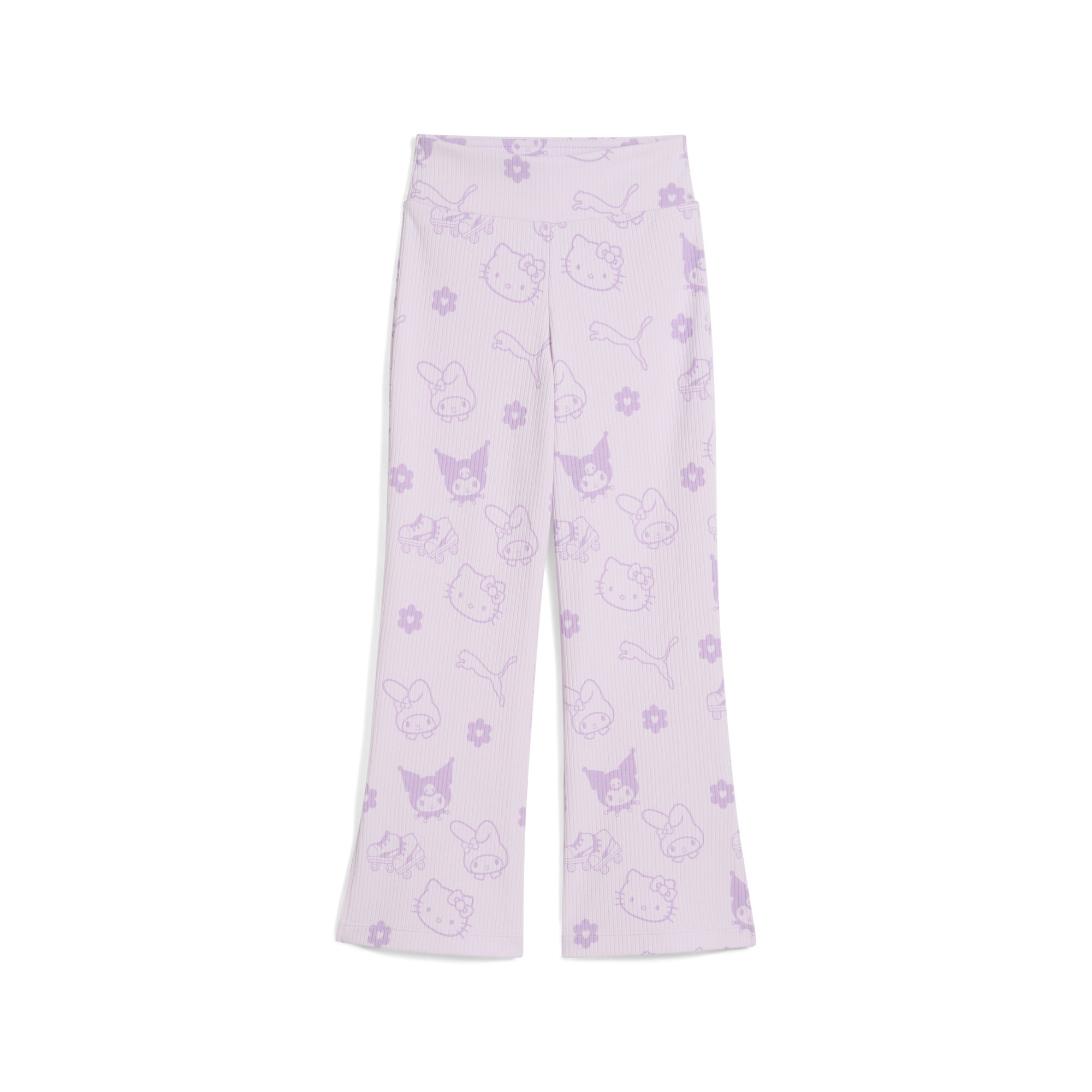 Puma x HELLO KITTY AND FRIENDS Flared Leggings Kinder | Mit Other Pattern | Lilac Frost | Größe: 3-4Y