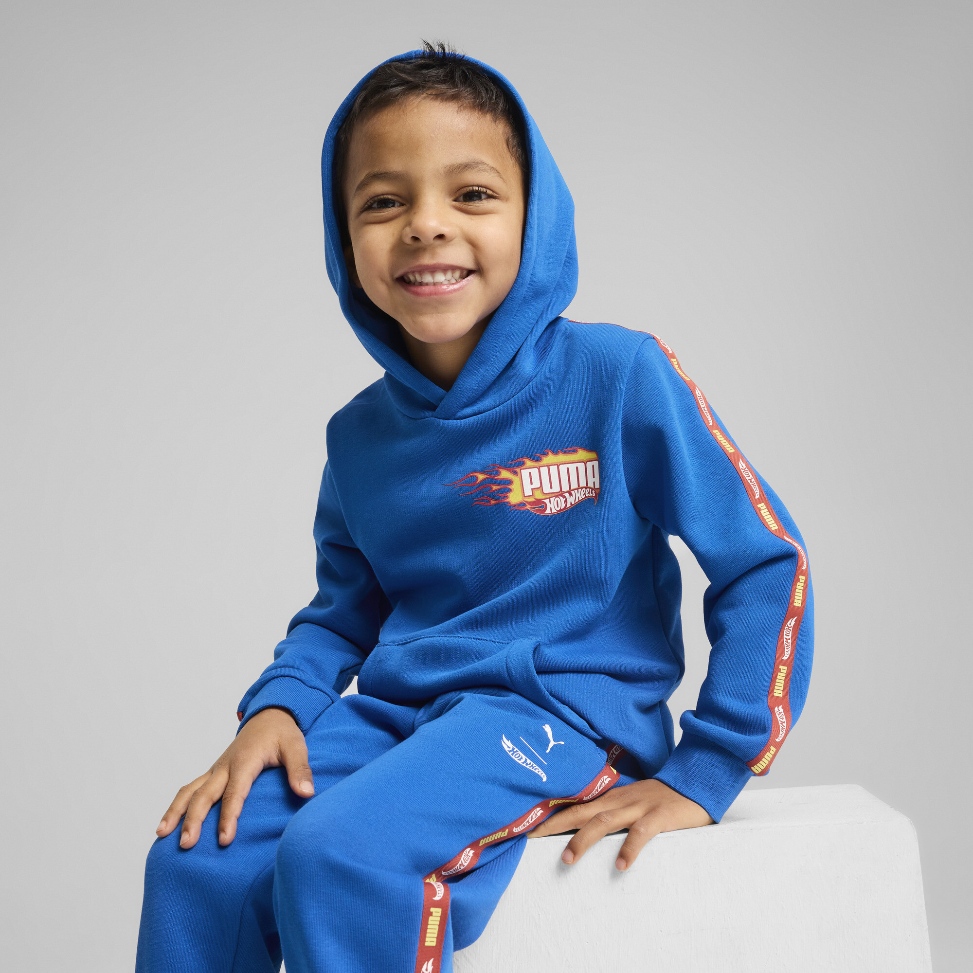 Puma x HOT WHEELS™ Hoodie Kinder | Mit Print | Royal | Größe: 3-4Y