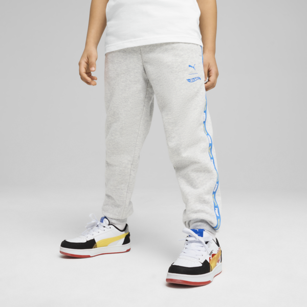 Jogging PUMA x HOT WHEELS™ para niños, Light Gray Heather, large-ARG