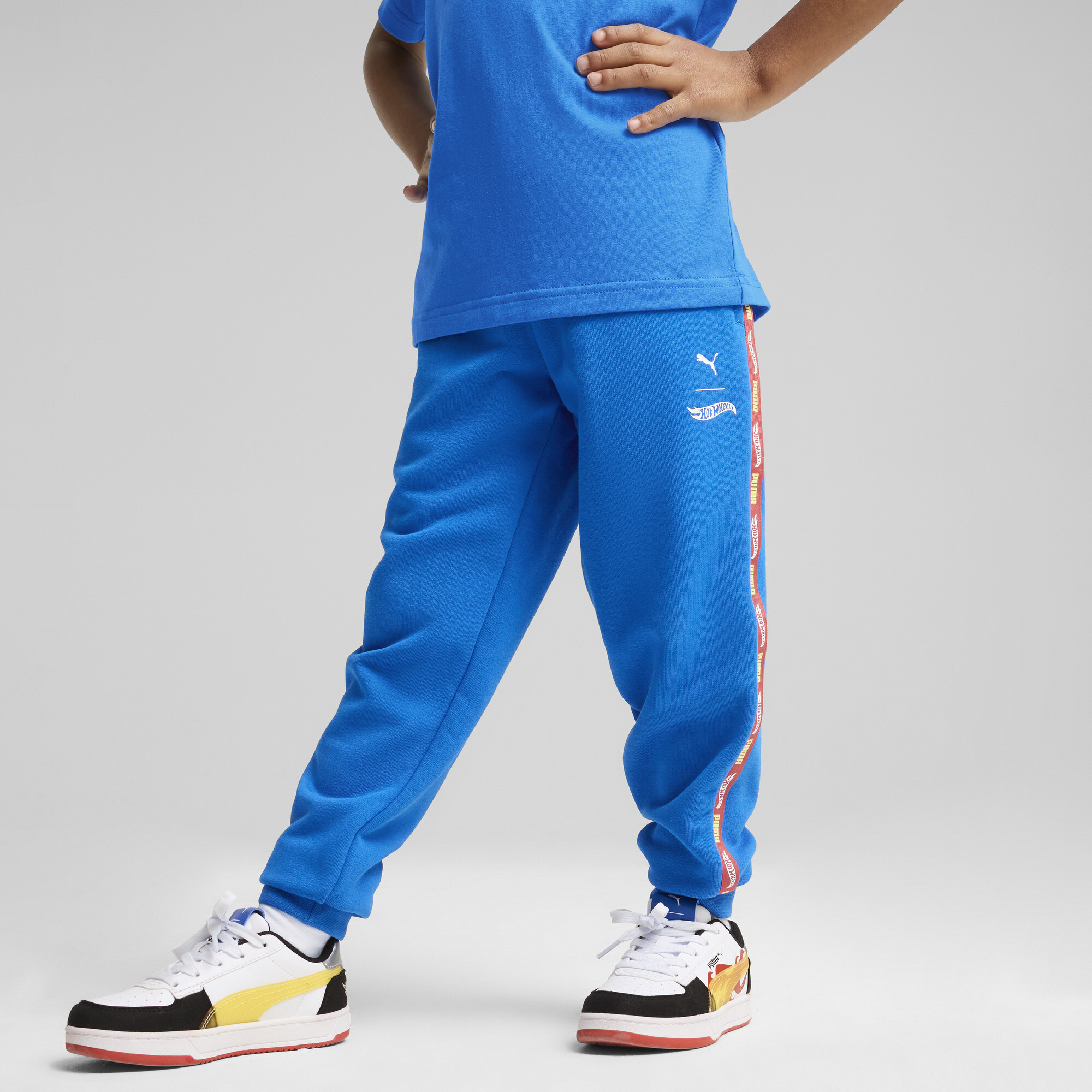 Puma x HOT WHEELS™ Jogginghose Kinder | Mit Tape | Royal | Größe: 3-4Y