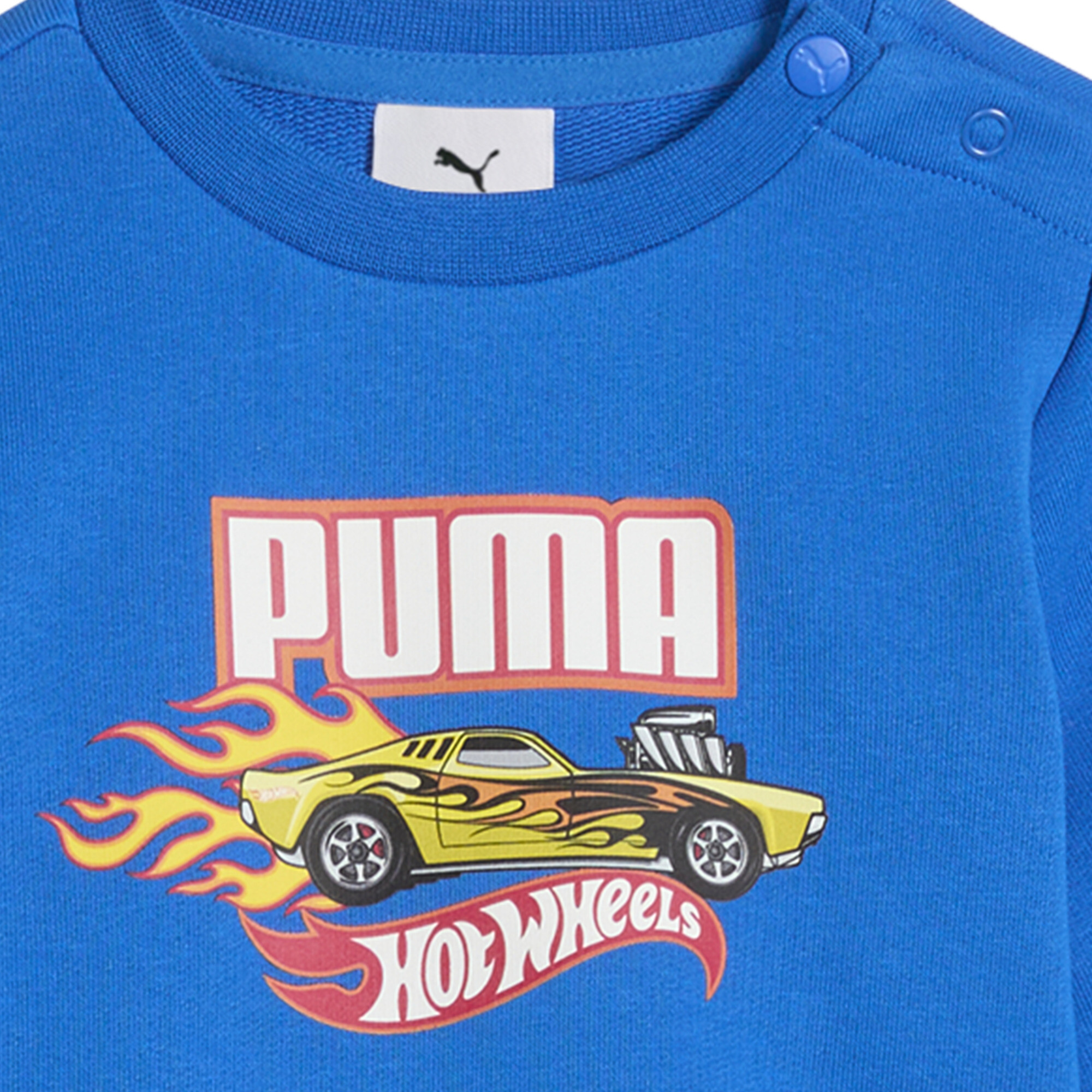 PUMA x HOT WHEELS™ Minicats set met ronde hals, Blauw, Maat 1-2Y