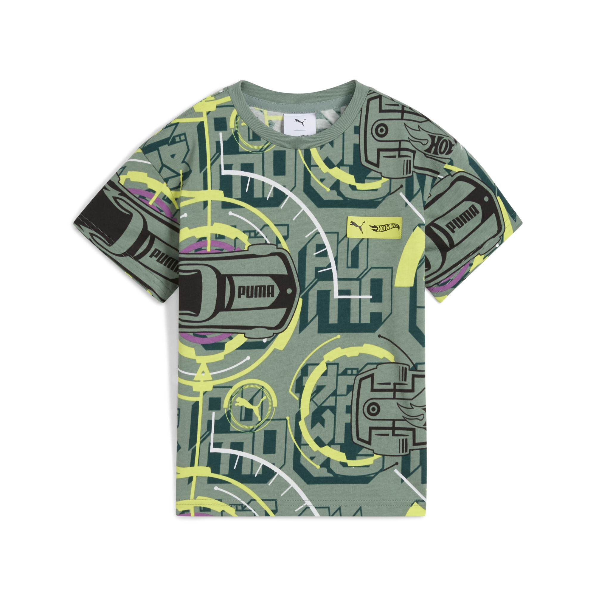 Puma x HOT WHEELS™ Relaxed T-Shirt Kinder | Mit Other Pattern | Green Moon | Größe: 4-5Y