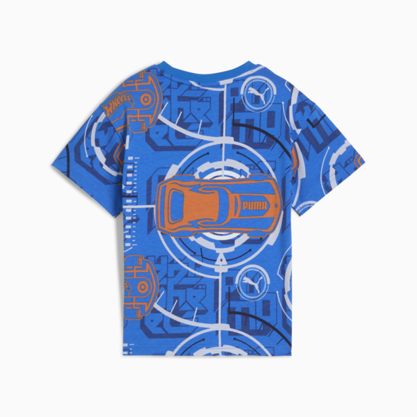 Playera holgada PUMA x HOT WHEELS para niños, PUMA Team Royal, large-MEX