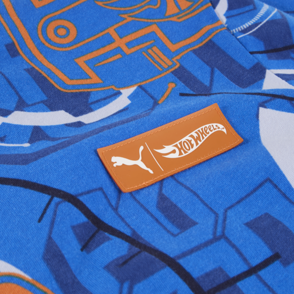 Playera holgada PUMA x HOT WHEELS para niños, PUMA Team Royal, large-MEX