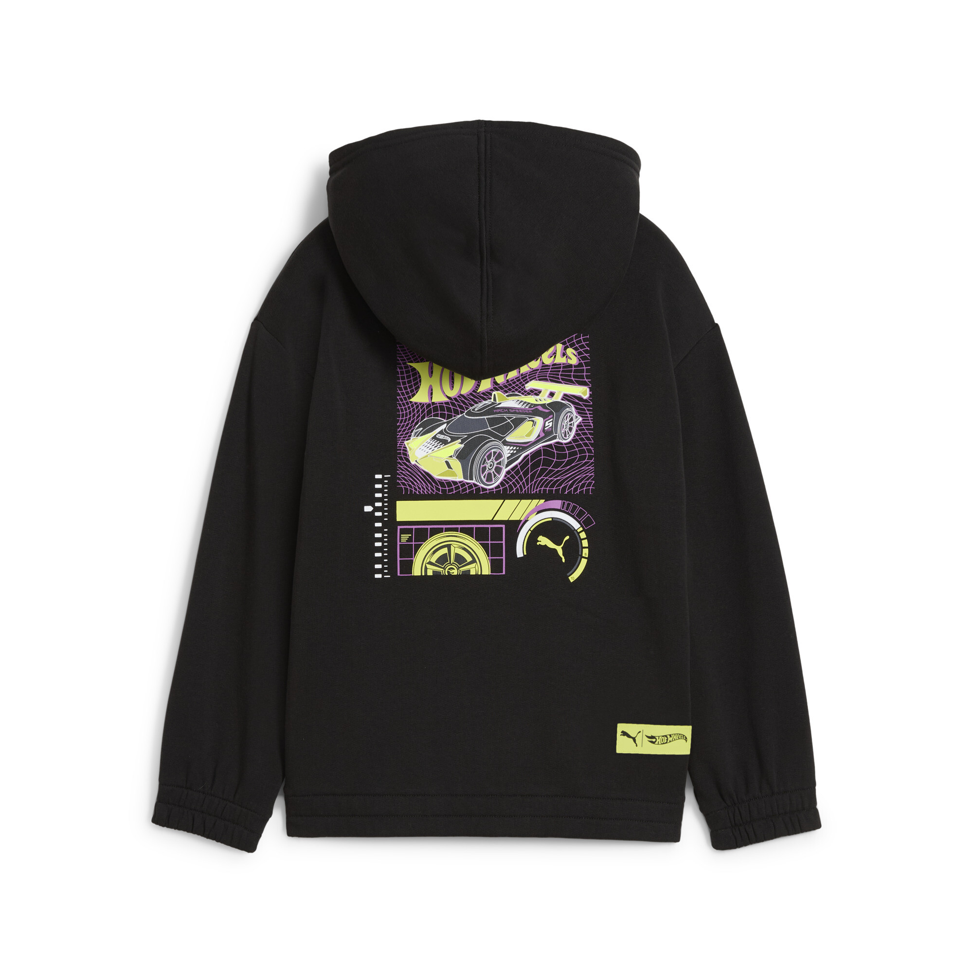 PUMA x HOT WHEELS™ relaxte hoodie met grafische print, Zwart