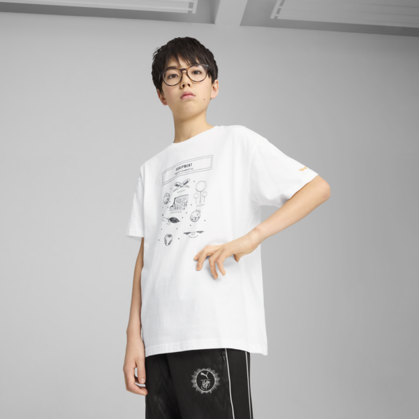 Remera holgada PUMA x HARRY POTTER™ para hombre, PUMA White, large-ARG