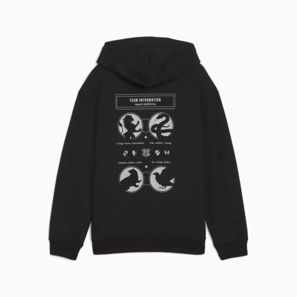 PUMA x HARRY POTTER Relaxed Graphic Hoodie Youth, PUMA Black, large-MEX