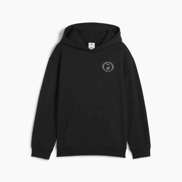 PUMA x HARRY POTTER Relaxed Graphic Hoodie Youth, PUMA Black, large-MEX