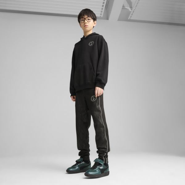 PUMA x HARRY POTTER Relaxed Graphic Hoodie Youth, PUMA Black, large-MEX