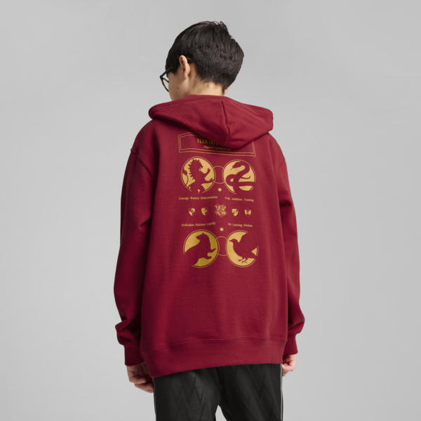 PUMA x HARRY POTTER Relaxed Graphic Hoodie Youth, Dark Crimson, large-MEX