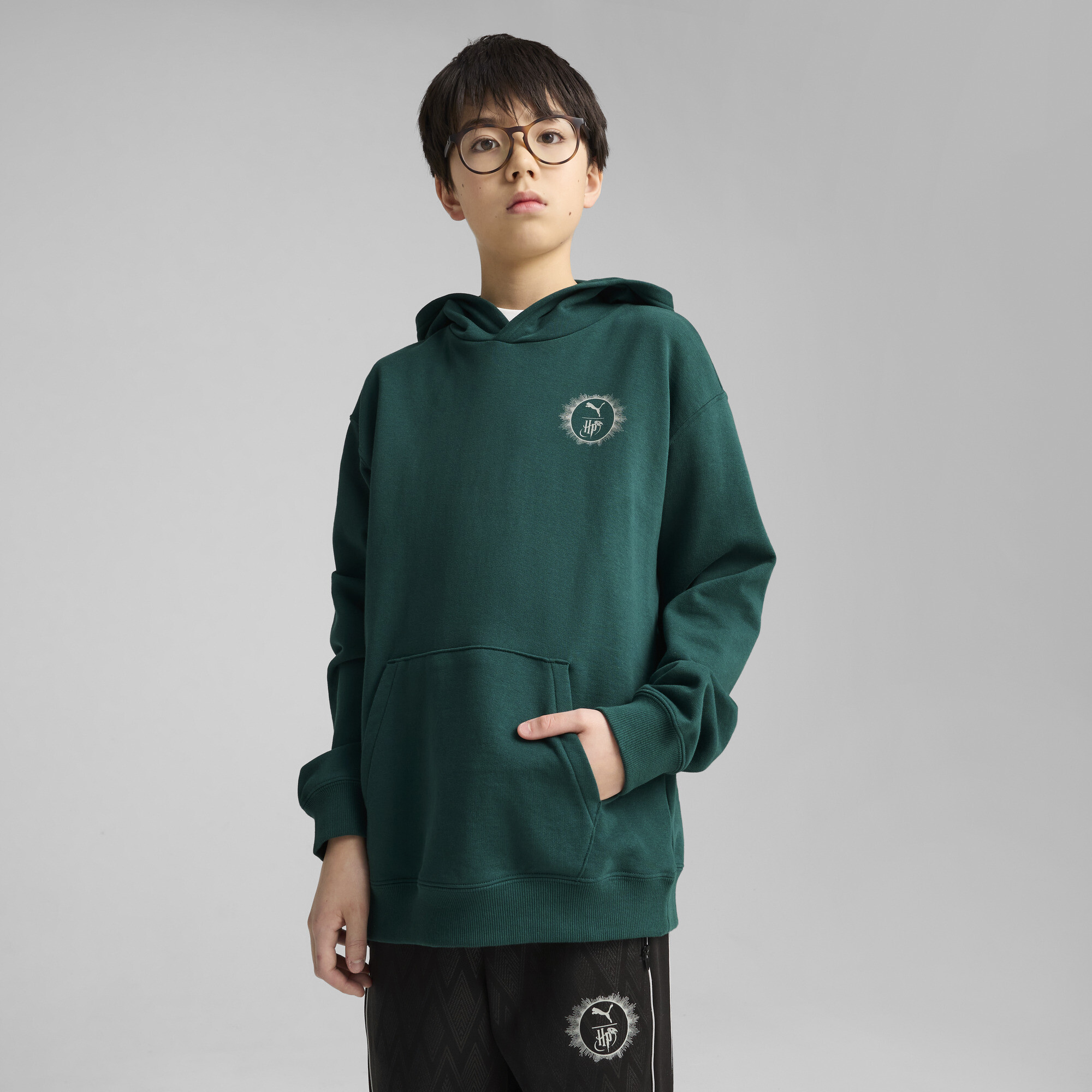 PUMA x HARRY POTTER Big Kids' Releaxed Graphic Hoodie - Picture 8 of 15