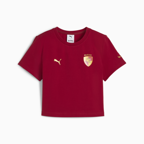 Remera corta PUMA x HARRY POTTER™ juvenil, Dark Crimson, large-ARG