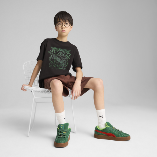 PUMA HOOPS x TMNT Relaxed Graphic Tee Youth, PUMA Black, large-MEX