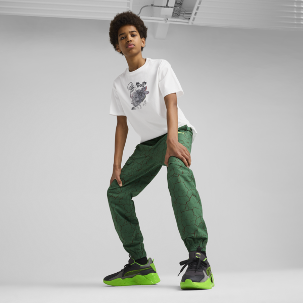 PUMA HOOPS x TMNT Relaxed Graphic Tee Youth, PUMA White, large-MEX