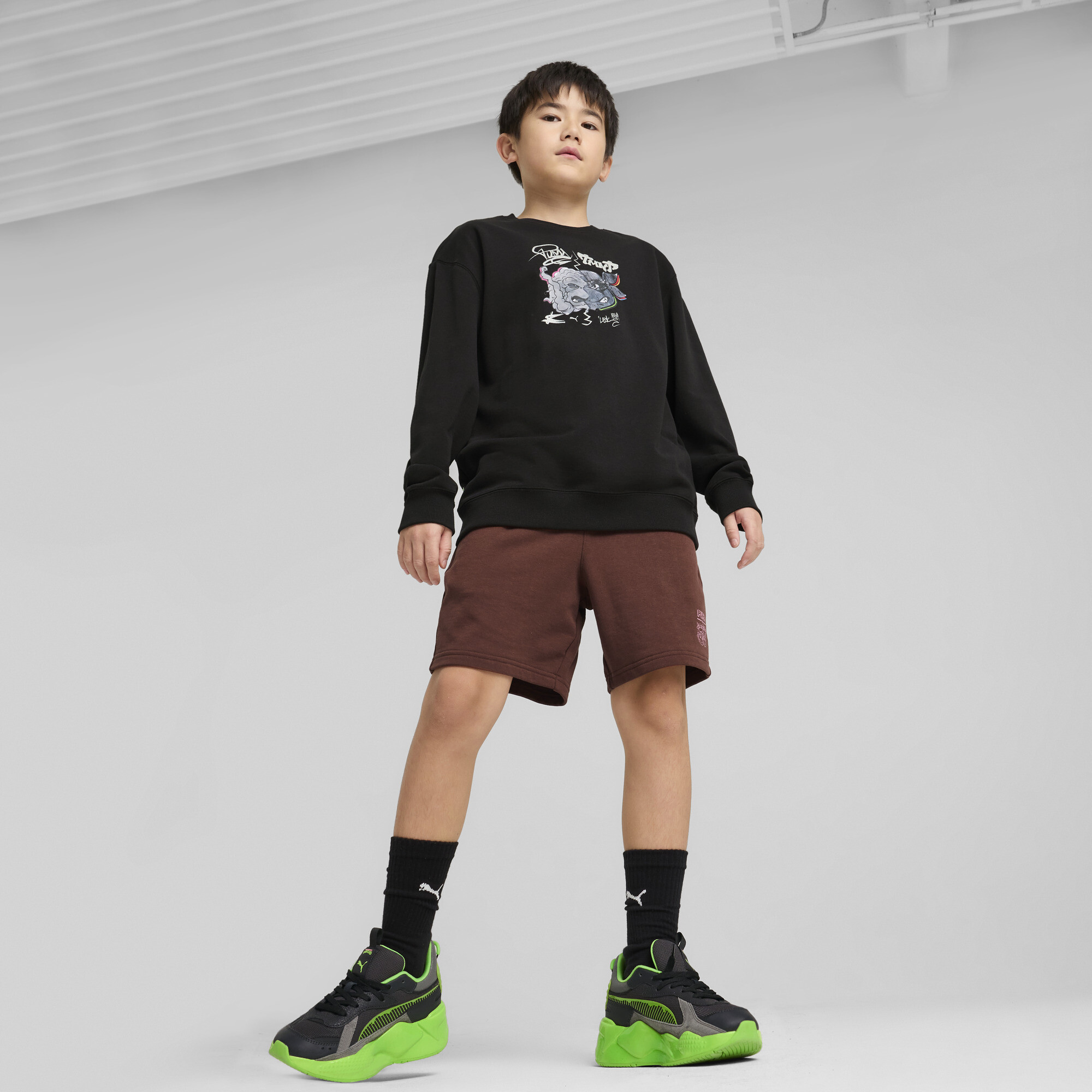 PUMA x TMNT Big Kids' Relaxed Graphic Crew Sweatshirt - Picture 9 of 15