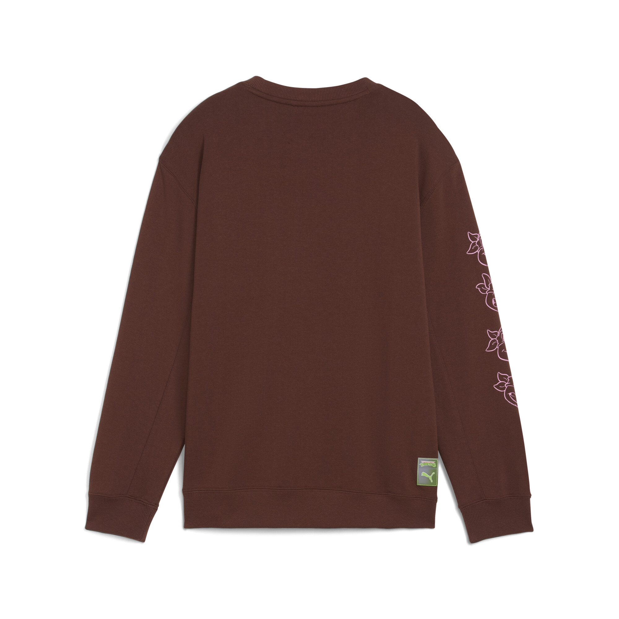 PUMA X TMNT Relaxed top met ronde hals en print, Bruin