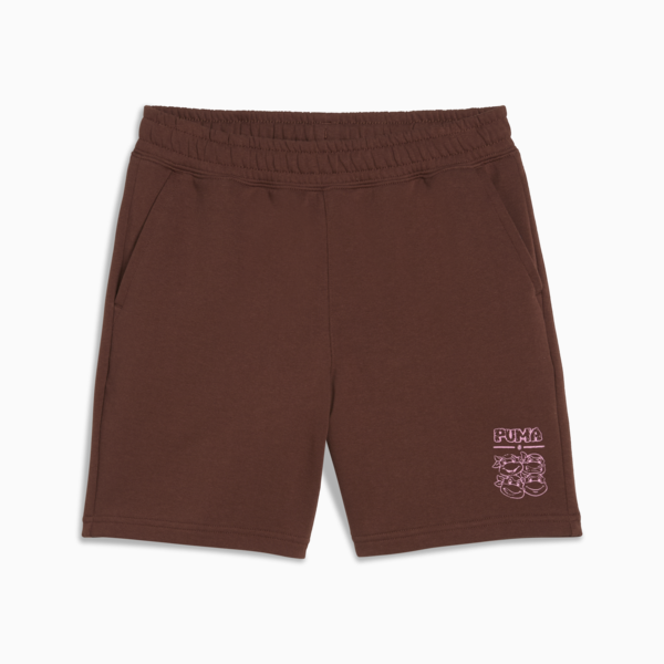 PUMA HOOPS x TMNT Relaxed Shorts Youth, Chocotart, large-MEX