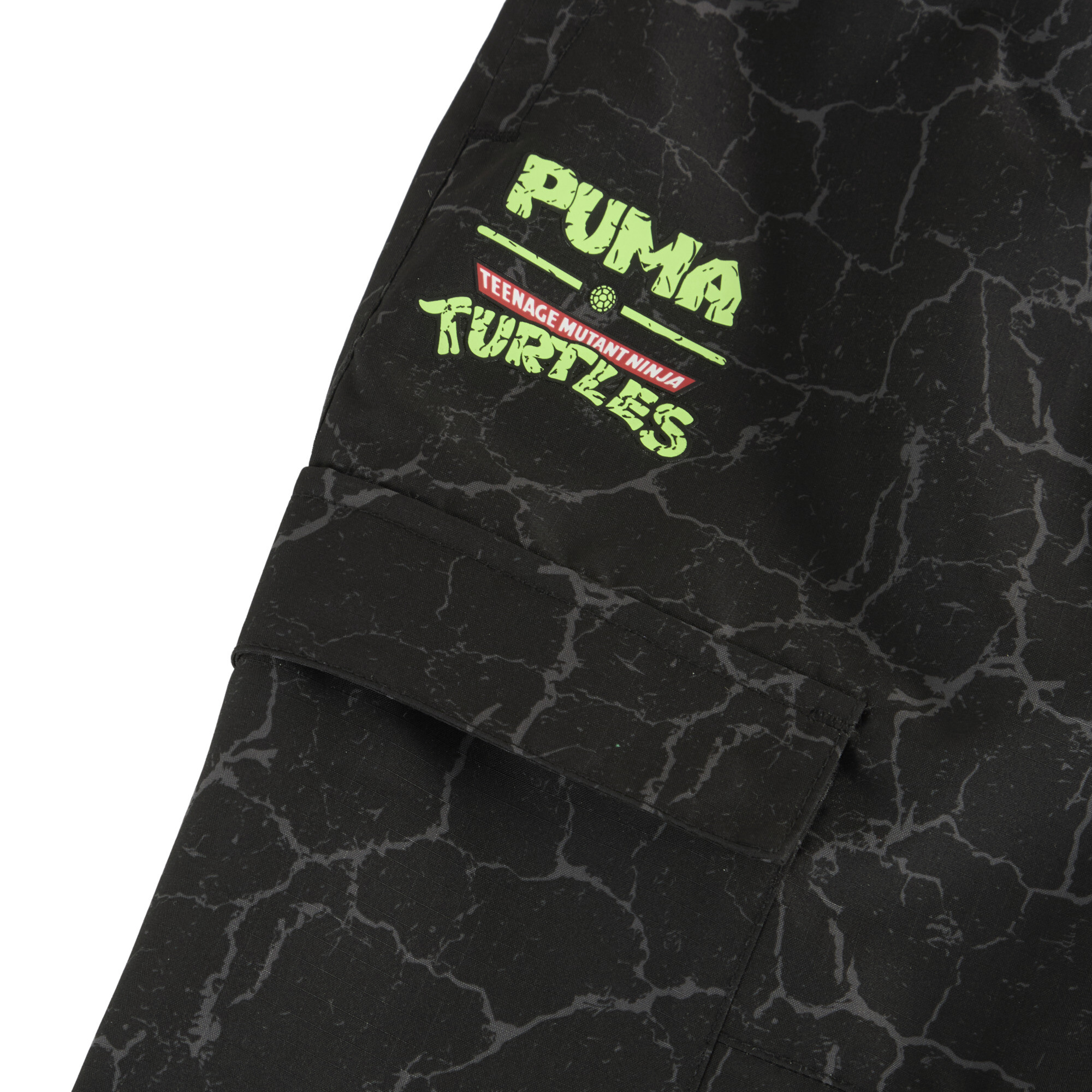 PUMA x TMNT Big Kids' Relaxed Woven Cargo Pants - Picture 9 of 9
