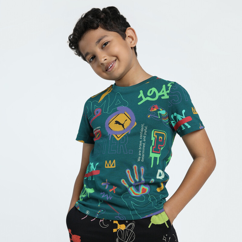 

PUMA Classics Drip Printed Youth Tee