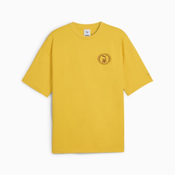 PUMA X HARRY POTTER Oversized Graphic Tee Unisex, Yellow Sizzle, large-ZAF