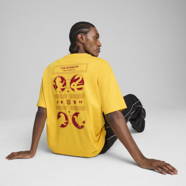 PUMA X HARRY POTTER Oversized Graphic Tee Unisex, Yellow Sizzle, large-ZAF