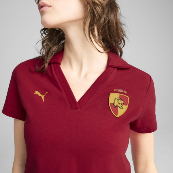 PUMA x HARRY POTTER Polo Shirt Women, Dark Crimson, large-ZAF