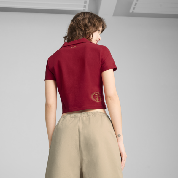 Remera polo PUMA x HARRY POTTER™ para mujer, Dark Crimson, large-ARG
