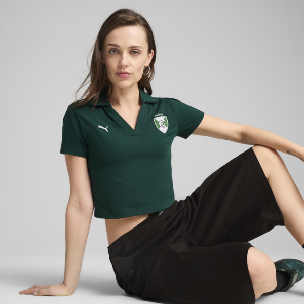 Remera polo PUMA x HARRY POTTER™ para mujer, Dark Myrtle, large-ARG