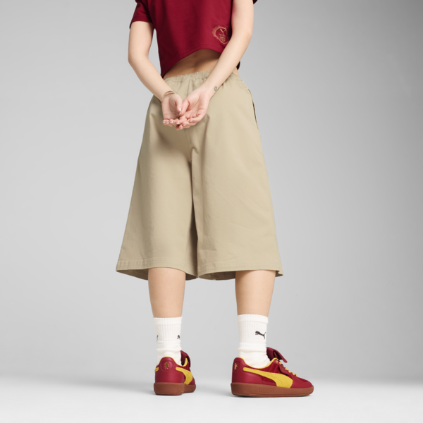 PUMA X HARRY POTTER Relaxed 14" Jorts Women, Toasted Almond, large-MEX