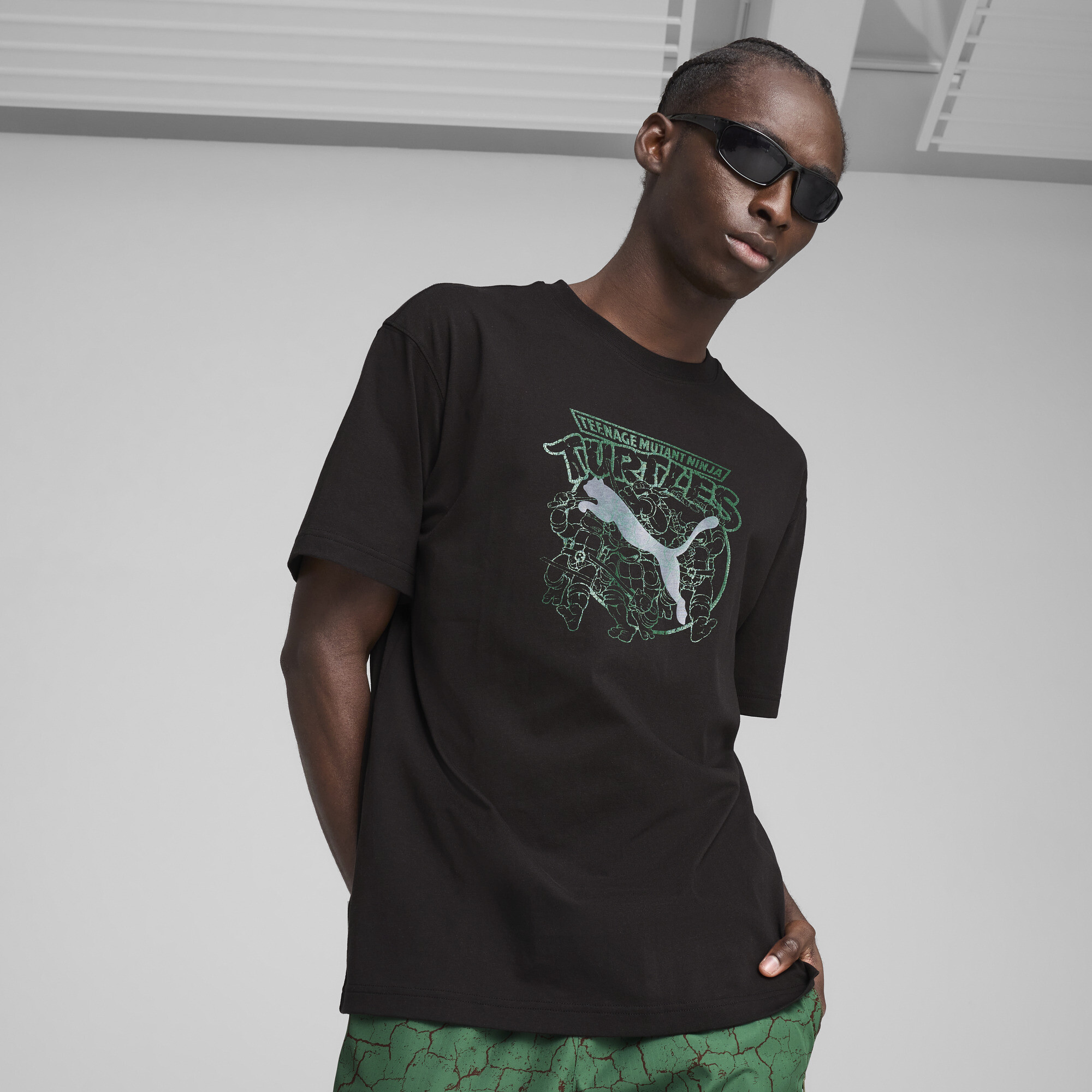 Puma x TMNT Relaxed Graphic T-Shirt Herren | Mit Print | Black | Größe: XXL