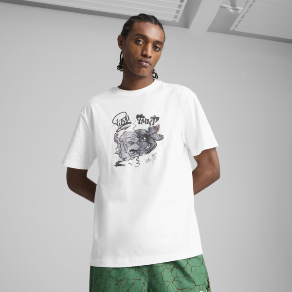 Playera PUMA x TORTUGAS NINJA para hombre, PUMA White, large-MEX