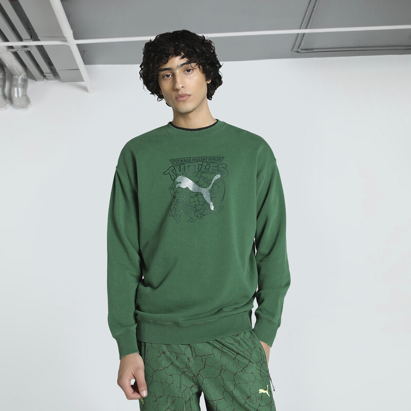 

Men's PUMA X TEENAGE MUTANT NINJA TURTLES Relaxed Fit Graphic Crew-Neck Sweatshirt