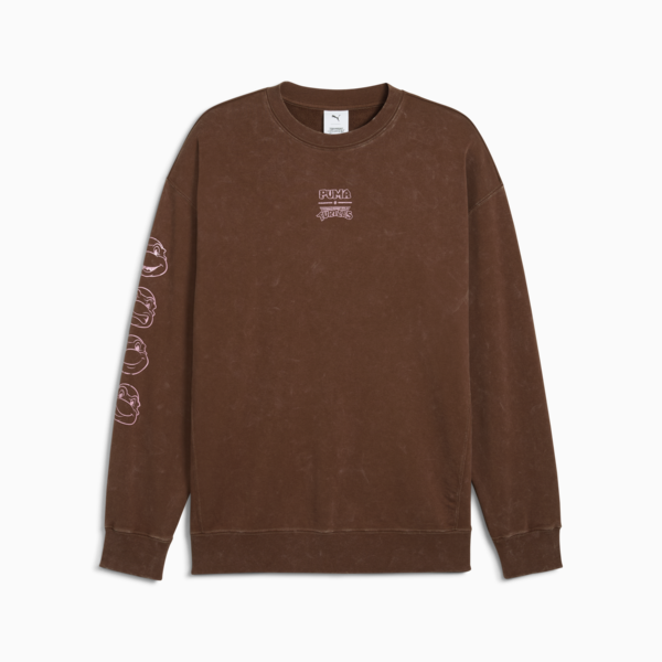 PUMA X Teenage Mutant Ninja Turtles Relaxed Graphic Crew Men, Chocotart, large-MEX