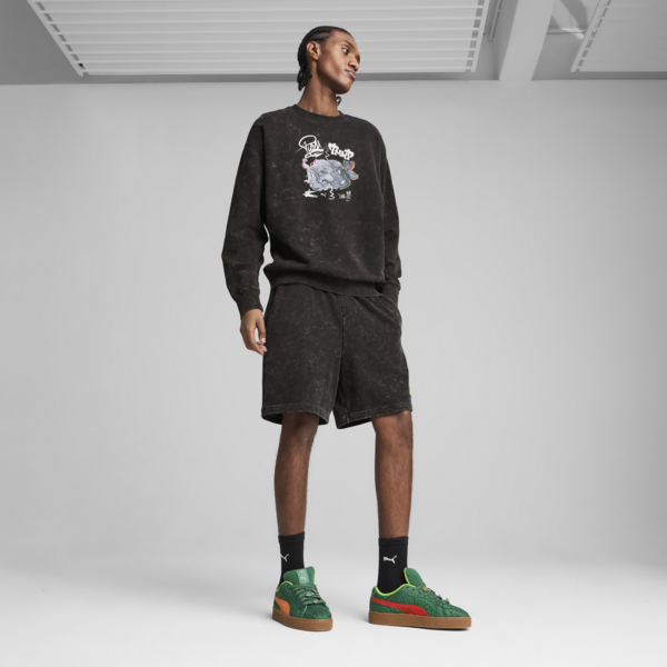 PUMA x TEENAGE MUTANT NINJA TURTLES Relaxed Shorts 7" Men, PUMA Black, large-MEX