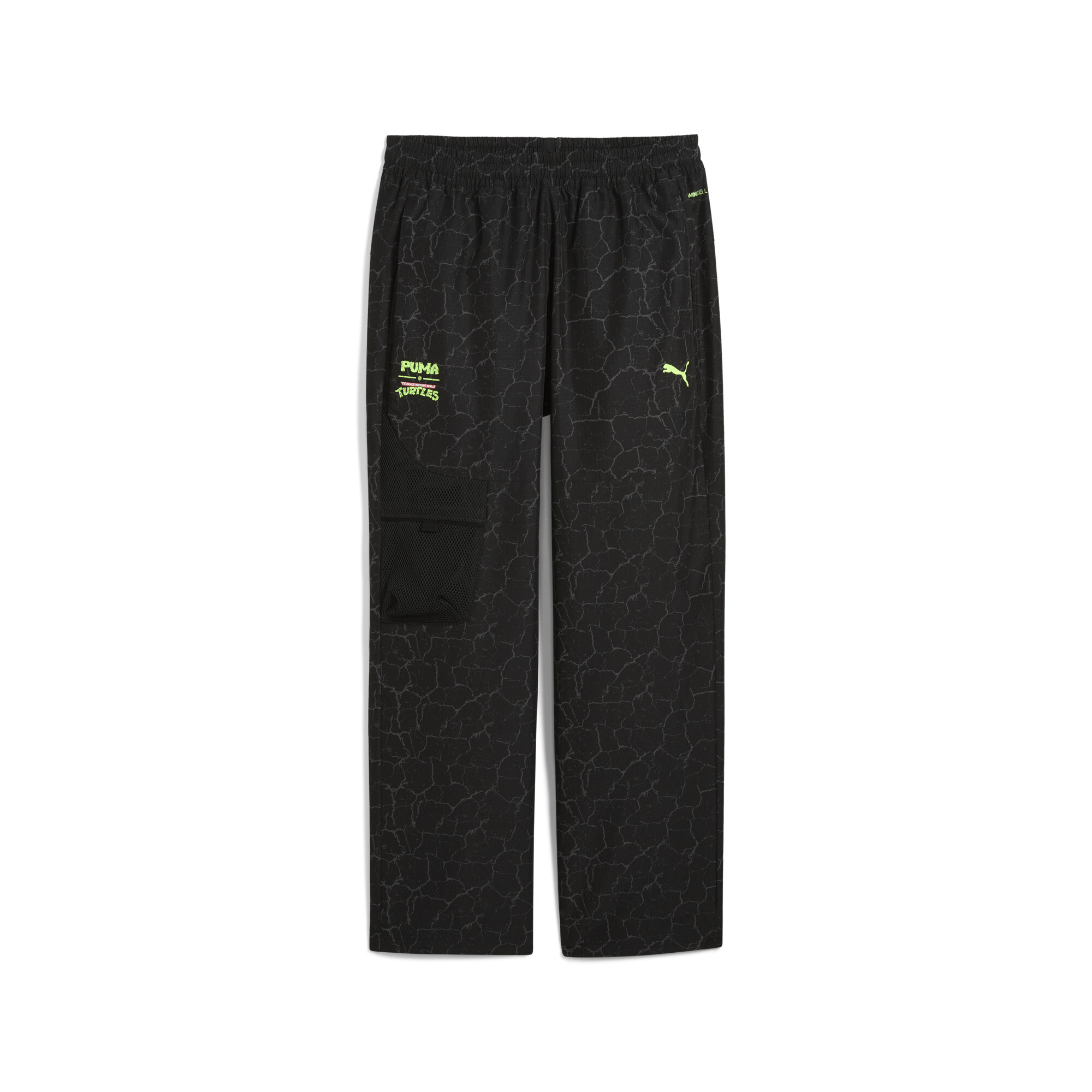 Puma Mens  X Tmnt Tech Woven Relaxed Cargo Pants In Black
