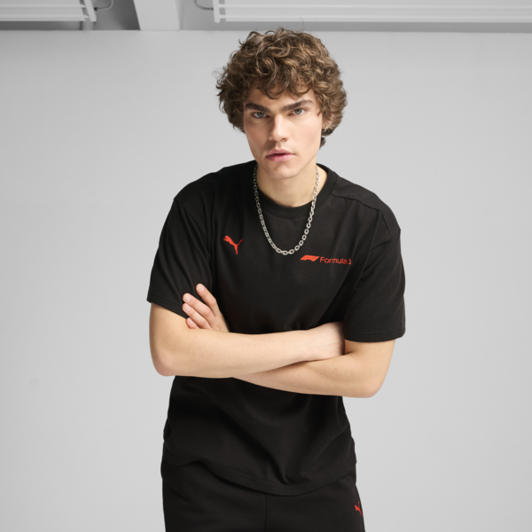Remera holgada F1® Essentials+ para hombre, PUMA Black, large-ARG