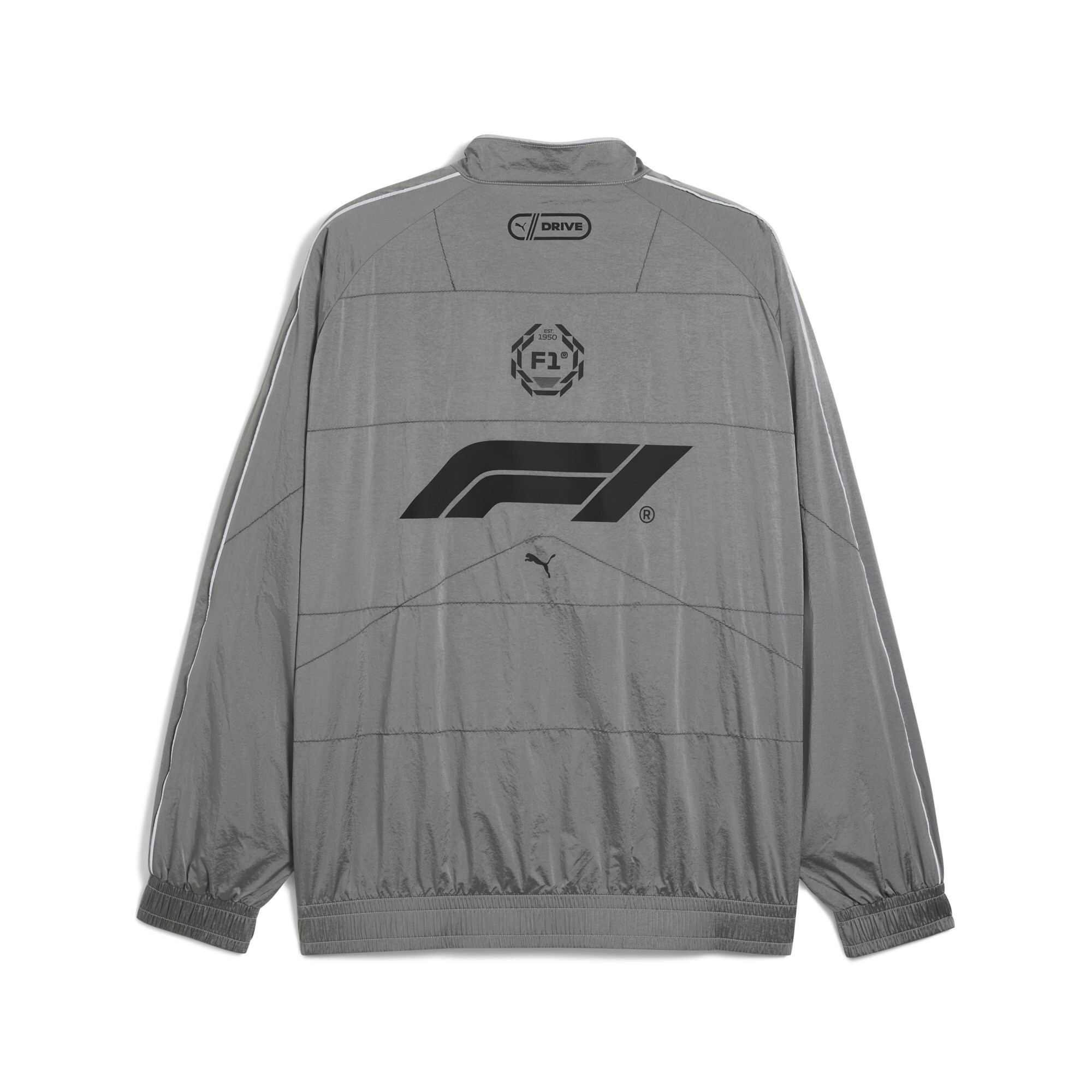 F1® T7 oversized trainingsjack voor Heren, Zilver, Maat L | PUMA