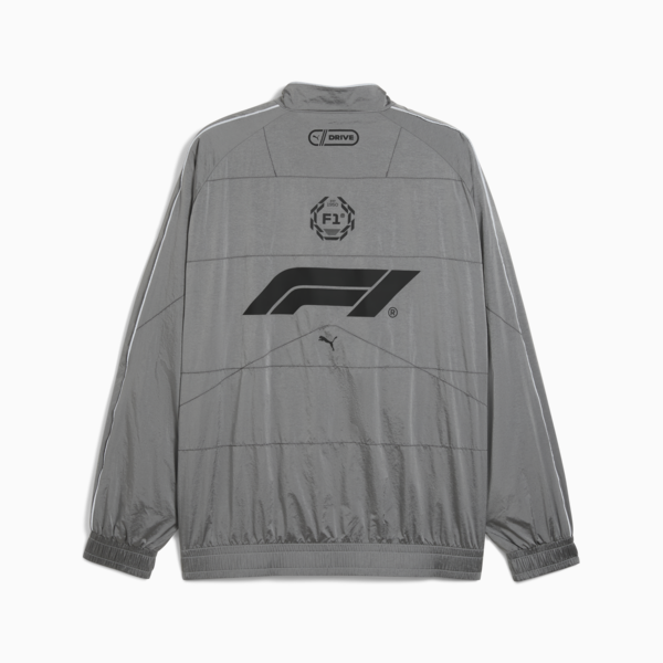 F1® T7 Oversized Track Jacket Men, Team Silver, large-ZAF