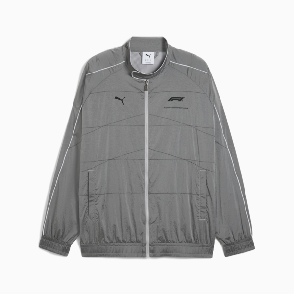F1® T7 Oversized Track Jacket Men, Team Silver, large-ZAF