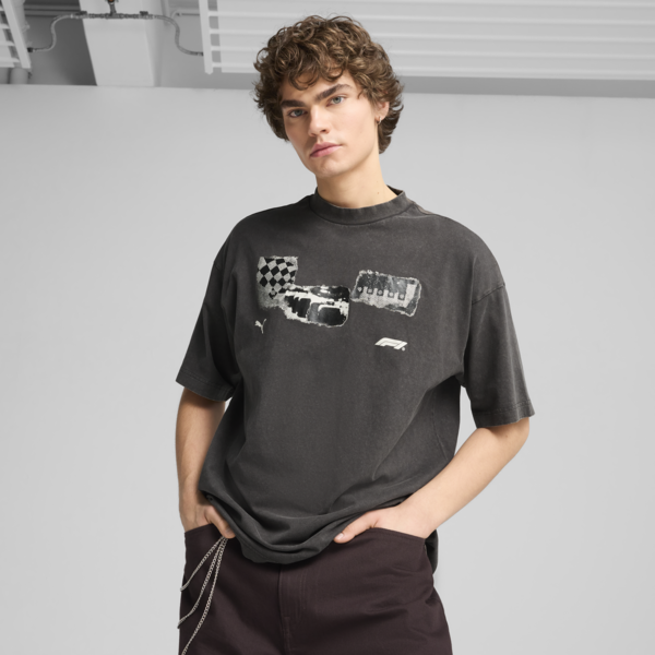 Remera estampada F1® para hombre, PUMA Black, large-ARG