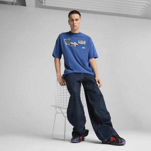 Remera estampada F1® para hombre, Vivid Blue, large-ARG