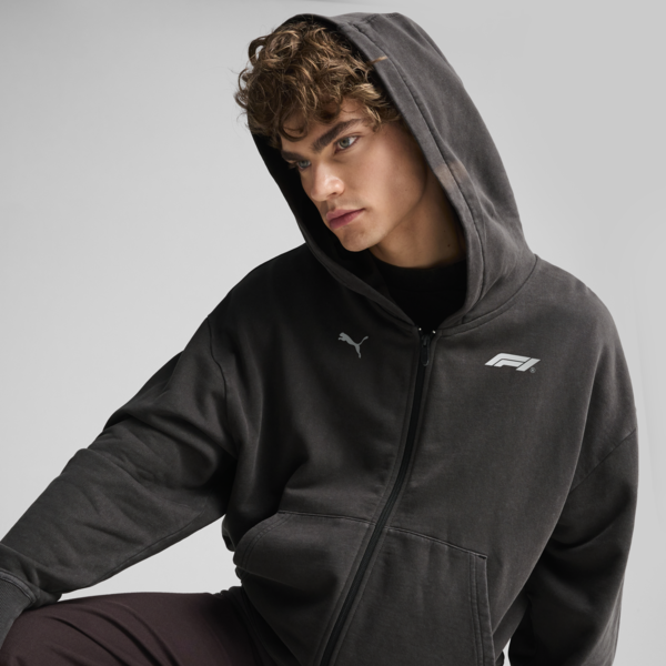 Campera estampada F1® para hombre, PUMA Black, large-ARG