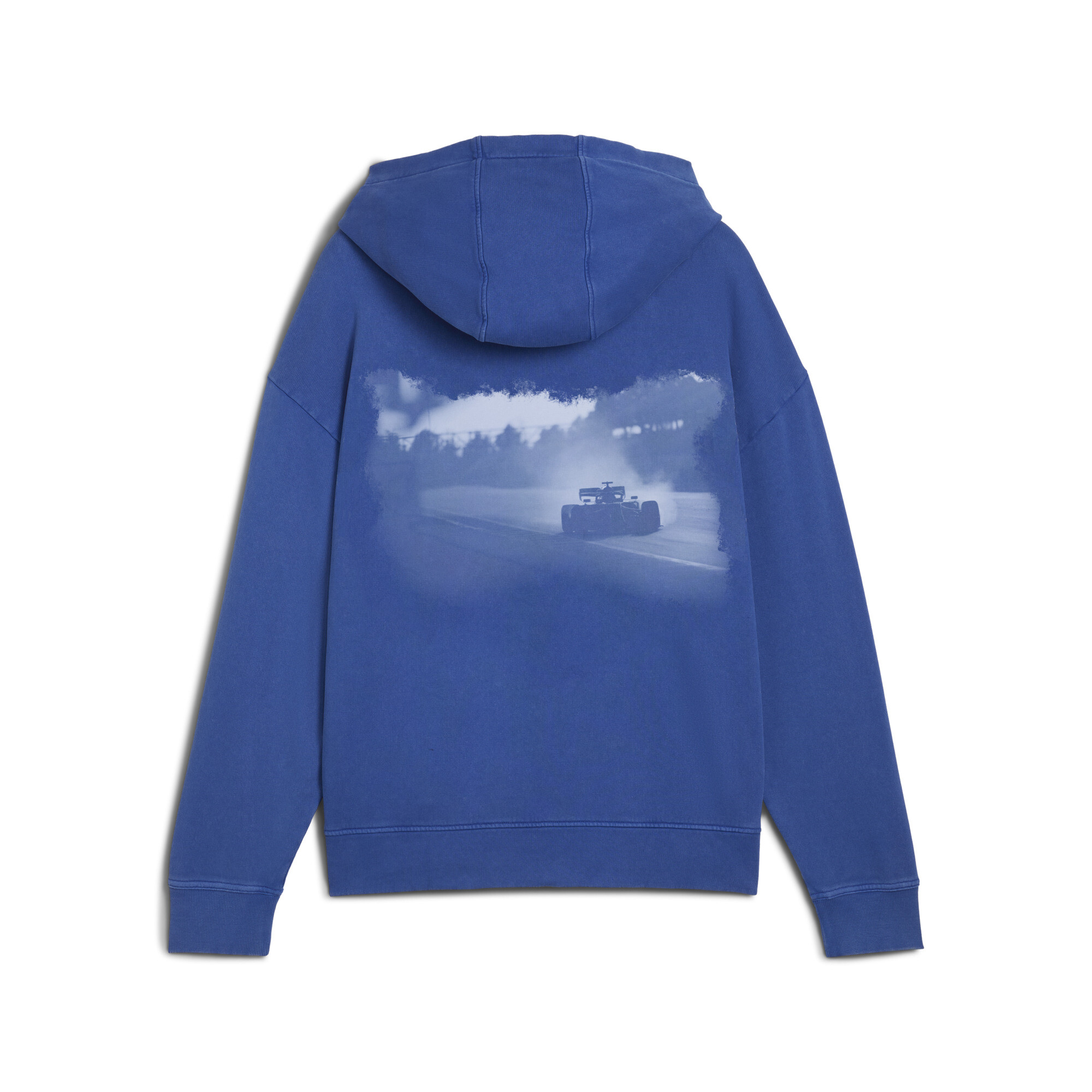 F1® Hoodie met print en volledige rits voor Heren, Blauw, Maat M | PUMA