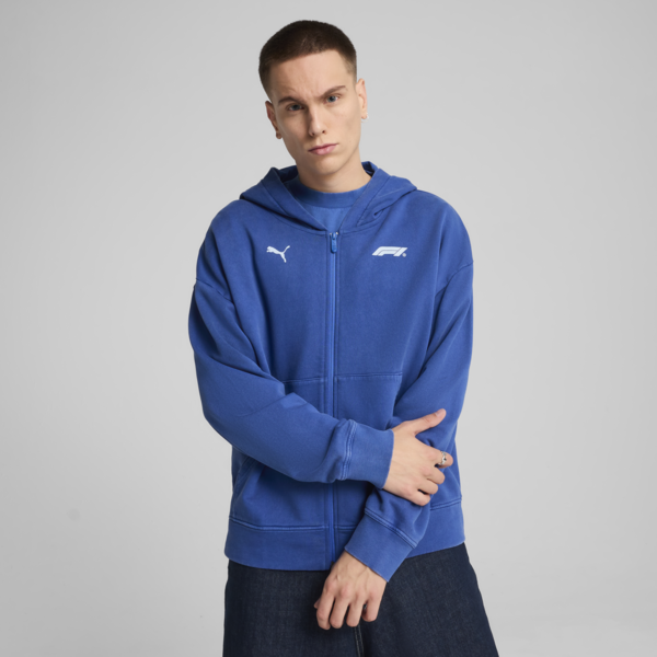 F1® Graphic Fullzip Hoodie Men, Vivid Blue, large-ZAF