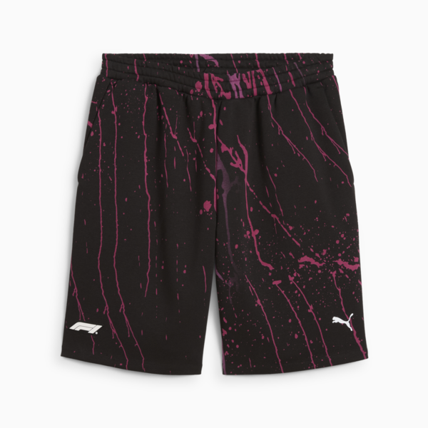 F1® Color Splash Sweat Shorts Men, PUMA Black, large-ZAF