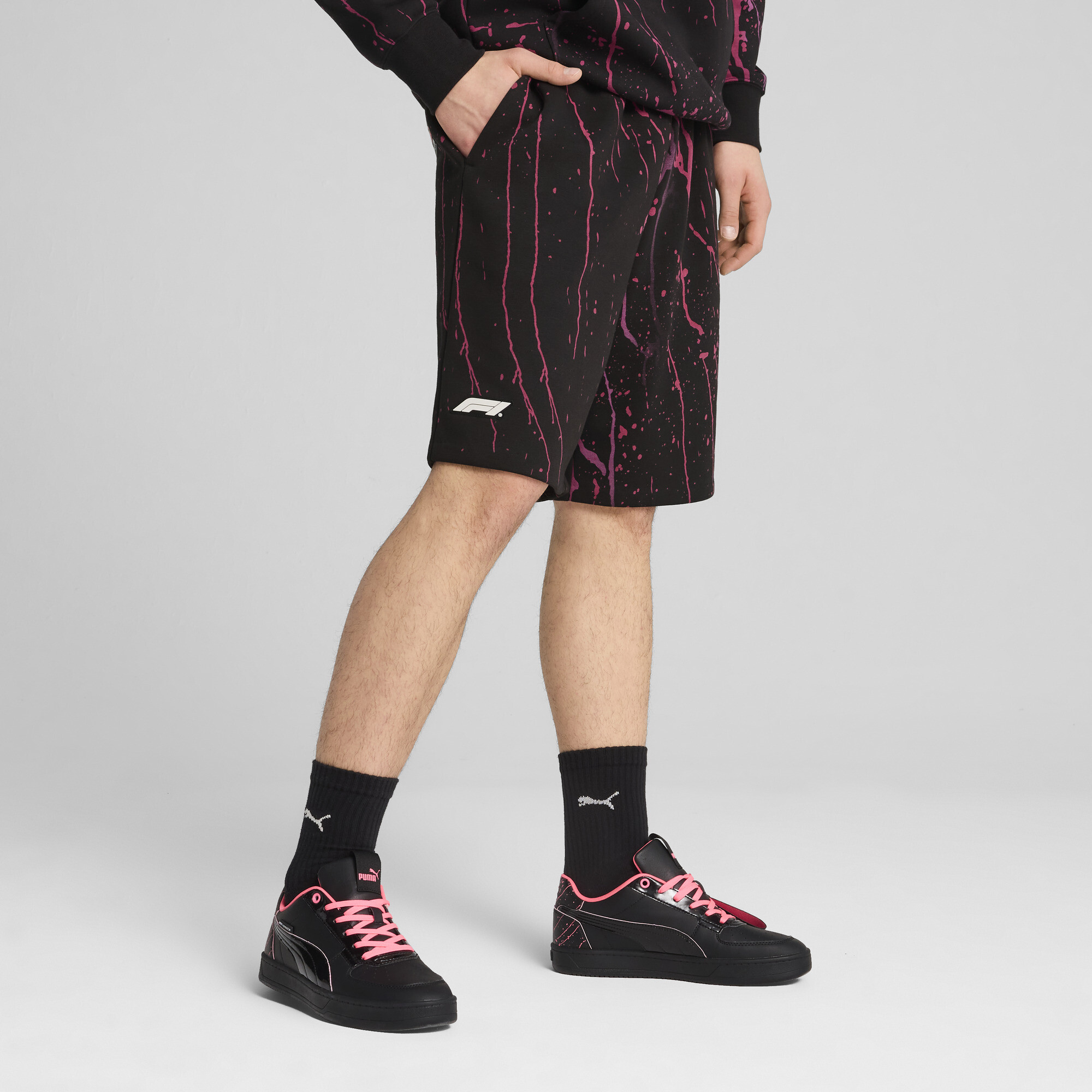 PUMA F1Â® Color Splash sweatshort voor Heren, Zwart, Maat M thumbnail 6