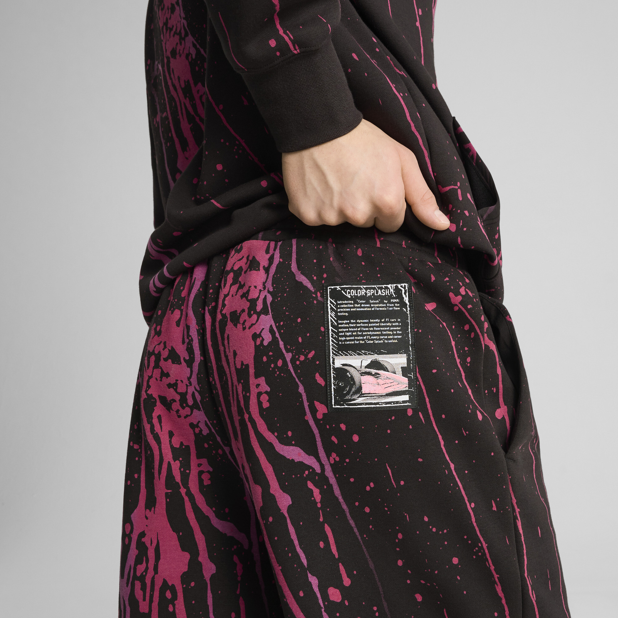 PUMA F1Â® Color Splash sweatshort voor Heren, Zwart, Maat M thumbnail 5